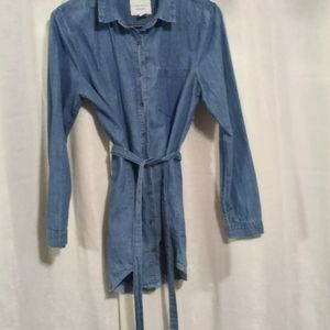 Women's long sleeve jeans shirt